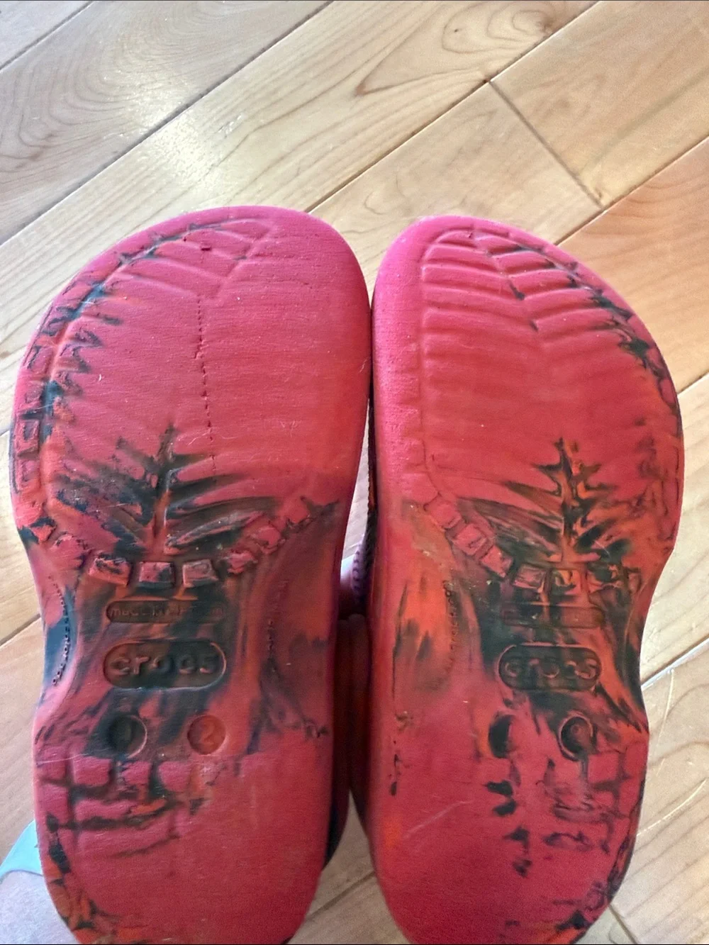 Kids Crocs Red and Black